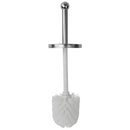 Home Basics Stainless Steel Toilet Brush Holder, White-Marble