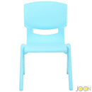 JOON Stackable Plastic Kids Learning Chairs, Baby Blue, 20.5x12.75X11 Inches, 2-Pack (Pack of 2)