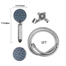 Home Basics Pure Paradise 3 Function Fixed and Handheld Dual Shower Head, Chrome