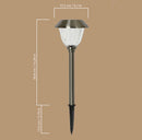 Member's Mark 8 Piece LED Solar Path Lights 14 Lumen - Stainless Steel ( Silver )