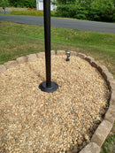 Black Bronze Forged Aerospace Grade Anodized Aluminum Flash Collar - Flagpole Base Cover