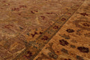 8x10 Hand Knotted 100% Wool Peshawar Traditional 200 KPSI Oriental Area Rug Taupe
