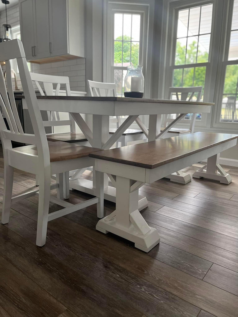 Trestle X Farmhouse Dining Table