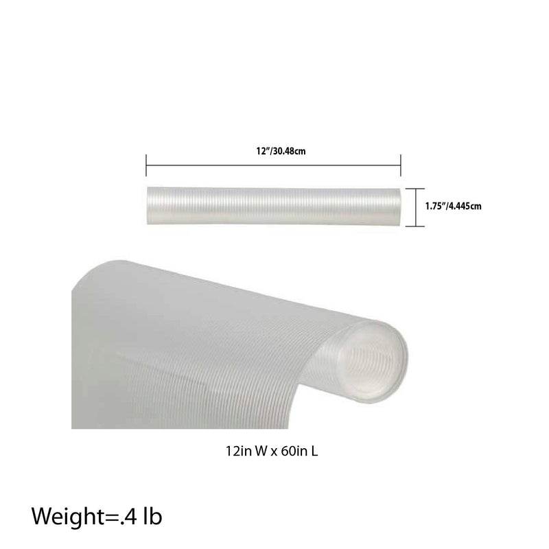 Home Basics Non-Slip Dots Shelf Liner, Clear, 12x60 Inches