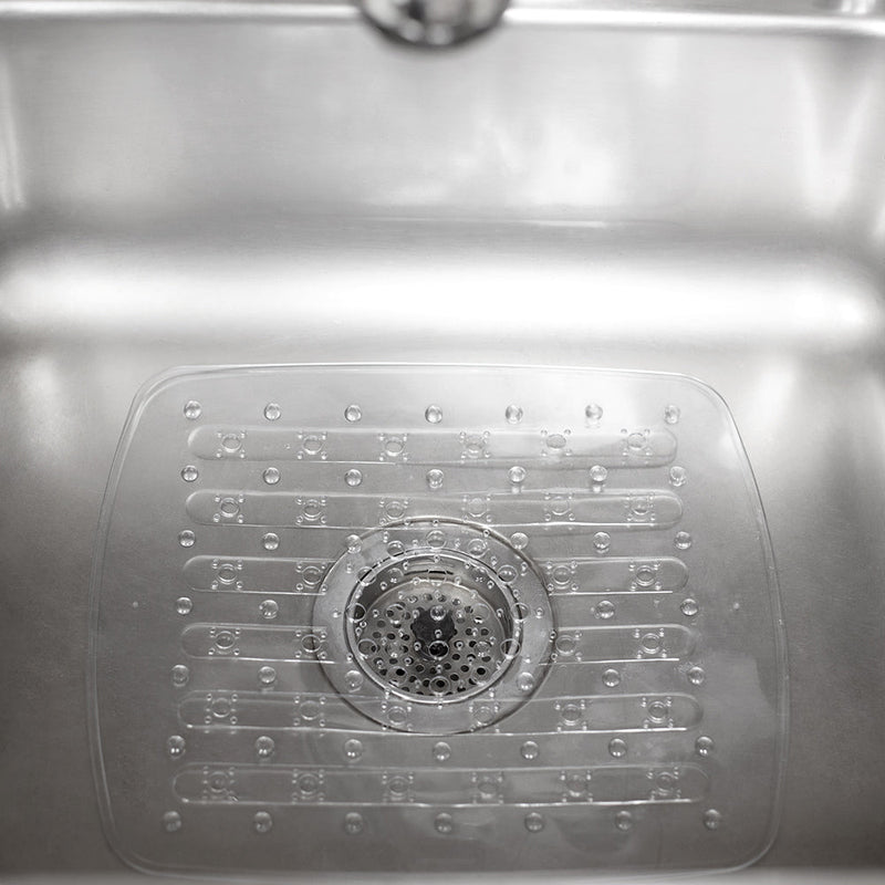 Home Basics Small PVC Sink Mat, Clear