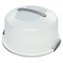 Sterilite Cake Server With Cover, White, 13.5x13.5x8 Inches