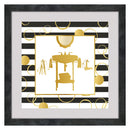PREMIUS Floating Foil Sink Bathroom Wall Decor, 14x14 Inches