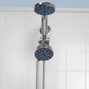 Home Basics Pure Paradise 3 Function Fixed and Handheld Dual Shower Head, Chrome