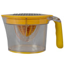 Home Basics 4-In-1 Grater With Citrus Juicer, Lemon Yellow, 13.5 Ounces
