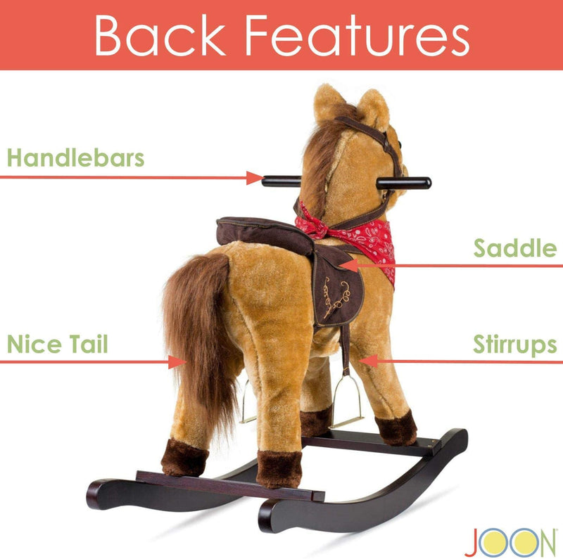 JOON Cowboy Rocking Horse Pony, Tan