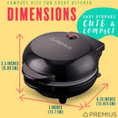 PREMIUS Ceramic Non-Stick Mini Snack Flat Griddle Maker, 4 Inch Mold