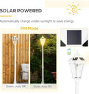 SmartYard 77" Solar Lamp Post Light, Waterproof Aluminum And Glass Outdoor Vintage Post Lamp by Outdoor Solar Outlet