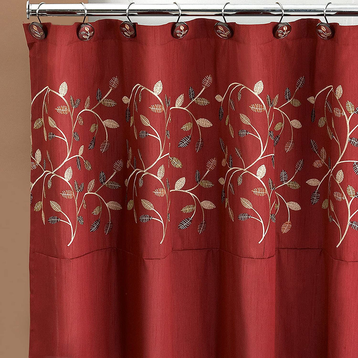 Aubury Complete Bath Ensemble Decor Set, Burgundy, All Sold Separately, photo 4 of 8