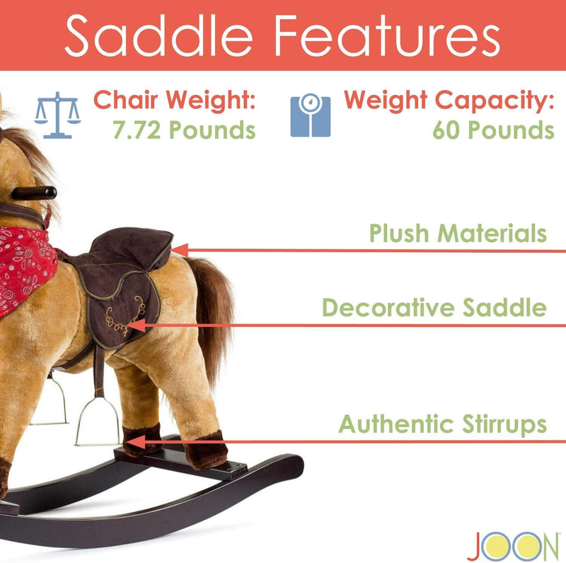 JOON Cowboy Rocking Horse Pony, Tan