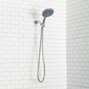 Home Basics Chrome Jumbo Shower Head Massager, 5 Function