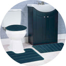 Atlanta 3-Piece Non-Slip Striped Tufted Bath Rug Set