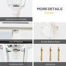 SmartYard 77" Solar Lamp Post Light, Waterproof Aluminum And Glass Outdoor Vintage Post Lamp by Outdoor Solar Outlet
