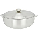 Chef Pro Commercial Grade Aluminum Caldero Stock Pot, Silver, 13.3 Quarts