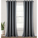 Salem Faux Linen Room Darkening Grommet Window Panel, 54x84 Inches