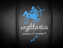 Sagittarius Blue Logo Panel