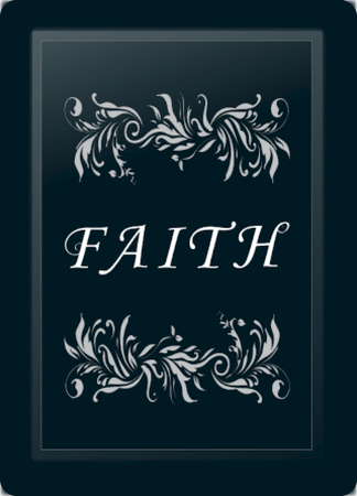 Faith Floral Horizontal Silver Logo Panel