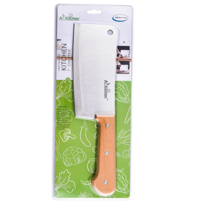 PREMIUS Premium Kitchen Cleaver Knife Wood Handle, 7 Inches