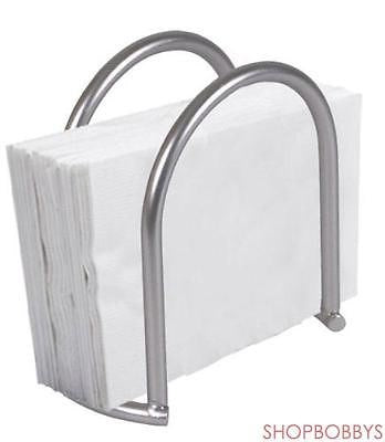 Home Basics Napkin Holder, Satin Nickel Simplicity Collection