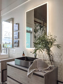 Zeek 18”x13” Gunmetal Black Rectangular Vessel Bathroom Sink Stainless Steel PVD Nano Tech Coating ZN-B183