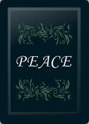 Peace Floral Horizontal Sage Logo Panel