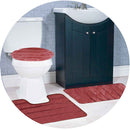 Atlanta 3-Piece Non-Slip Striped Tufted Bath Rug Set