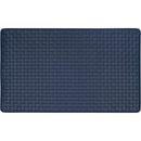 Achim Woven-Embossed Faux-Leather Anti-Fatigue Mat, Navy, 18x30 Inches