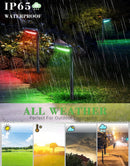 SmartYard Solar Pathway Lights, 4-Pack Color Glow LED Landscape Lighting-20 Lumen