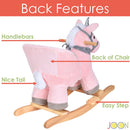 JOON Luna Ride-On Rocking Horse Unicorn With Sound Effects, Pink-Grey