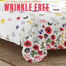 PREMIUS Butterfly Soft Wrinkle-Free Microfiber Sheet Set, White-Multi