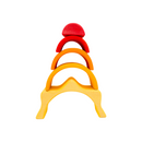 **Pre-order (Ships in 1-2 Weeks)**5-Piece Stained Mini Wooden Sun Rainbow Stacker