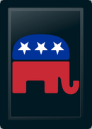 Republican Elephant Logo Panel