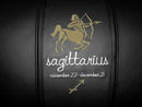 Sagittarius Tan Logo Panel