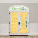 Buffalo Check Gingham French Door Panel With Tieback