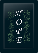 Hope Floral Vertical Sage Logo Panel