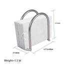 Home Basics Napkin Holder, Satin Nickel Simplicity Collection