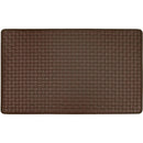Achim Woven-Embossed Faux-Leather Anti-Fatigue Mat, Espresso, 18x30 Inches