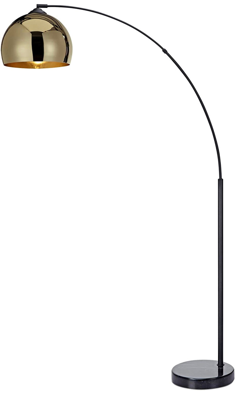 Over The Couch Arc Floor Lamp with Globe Shade, Matches Your Living Room Decor - Standing Light Tall (4-Colors)