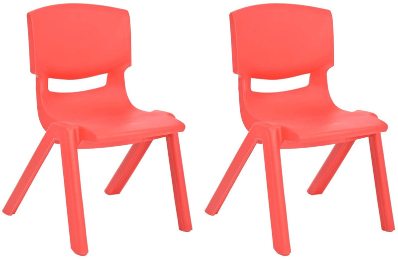 JOON Stackable Plastic Kids Learning Chairs, 20.5x12.75X11 Inches, 2-Pack