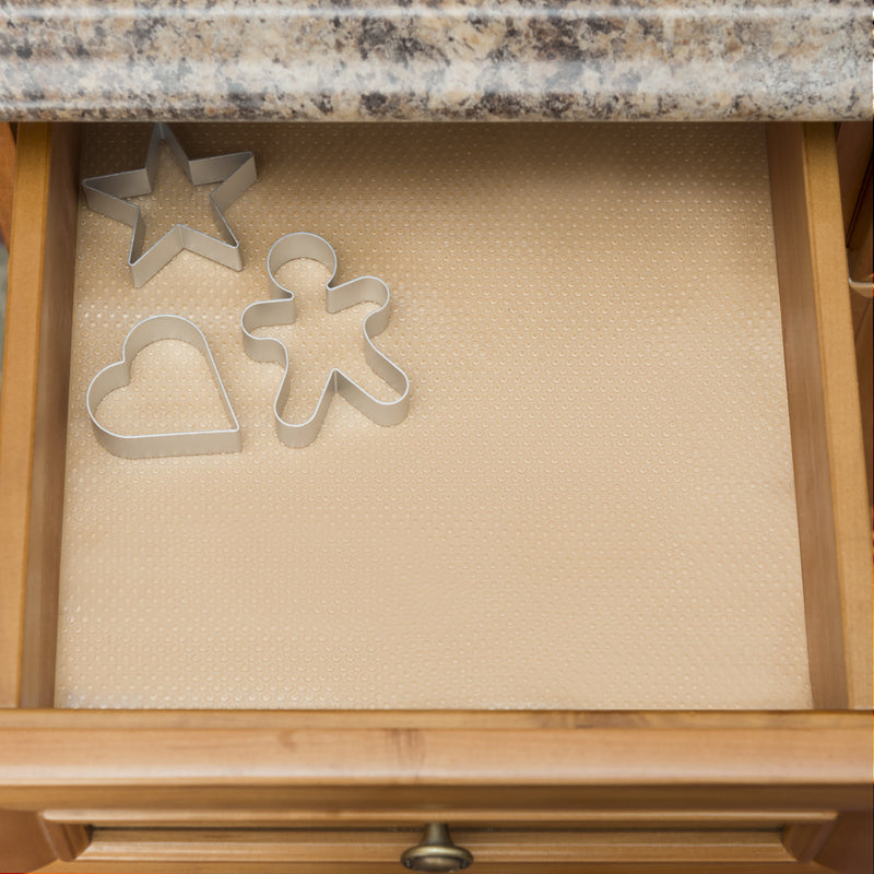 Home Basics Non-Slip Dots Shelf Liner, Clear, 12x60 Inches