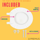 PREMIUS Wood Toilet Seat, Standard Round, 17 Inches