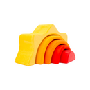 **Pre-order (Ships in 1-2 Weeks)**5-Piece Stained Mini Wooden Sun Rainbow Stacker