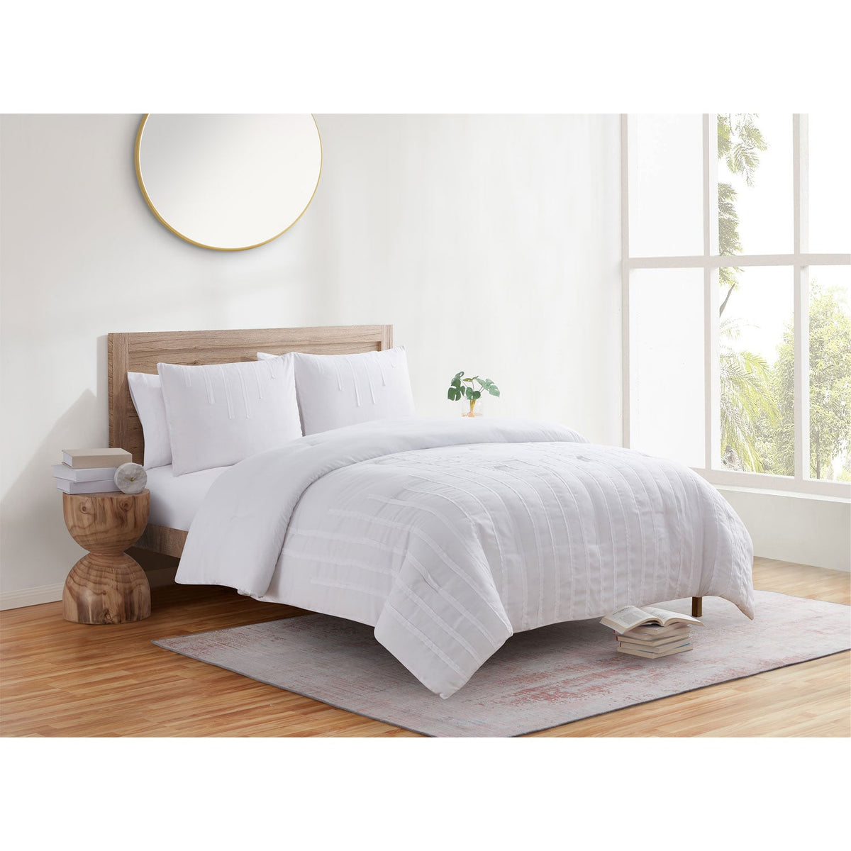 Jade + Oake Ridney Textured Stripe Soft Microfiber Comforter Set, photo 3 of 11