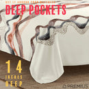 PREMIUS Zoey Soft Wrinkle-Free Microfiber Sheet Set, Beige