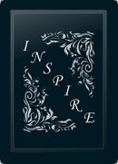 Inspire Floral Diagonal Silver Logo Panel