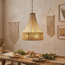 4-Light Golden Bohemian Dry Rated Chandelier by Parrot Uncle